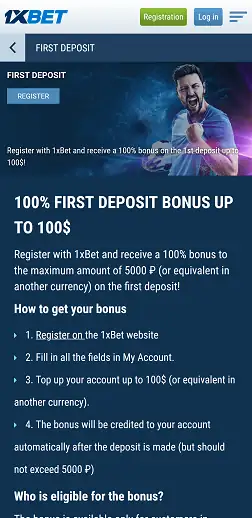 1xBet Registration